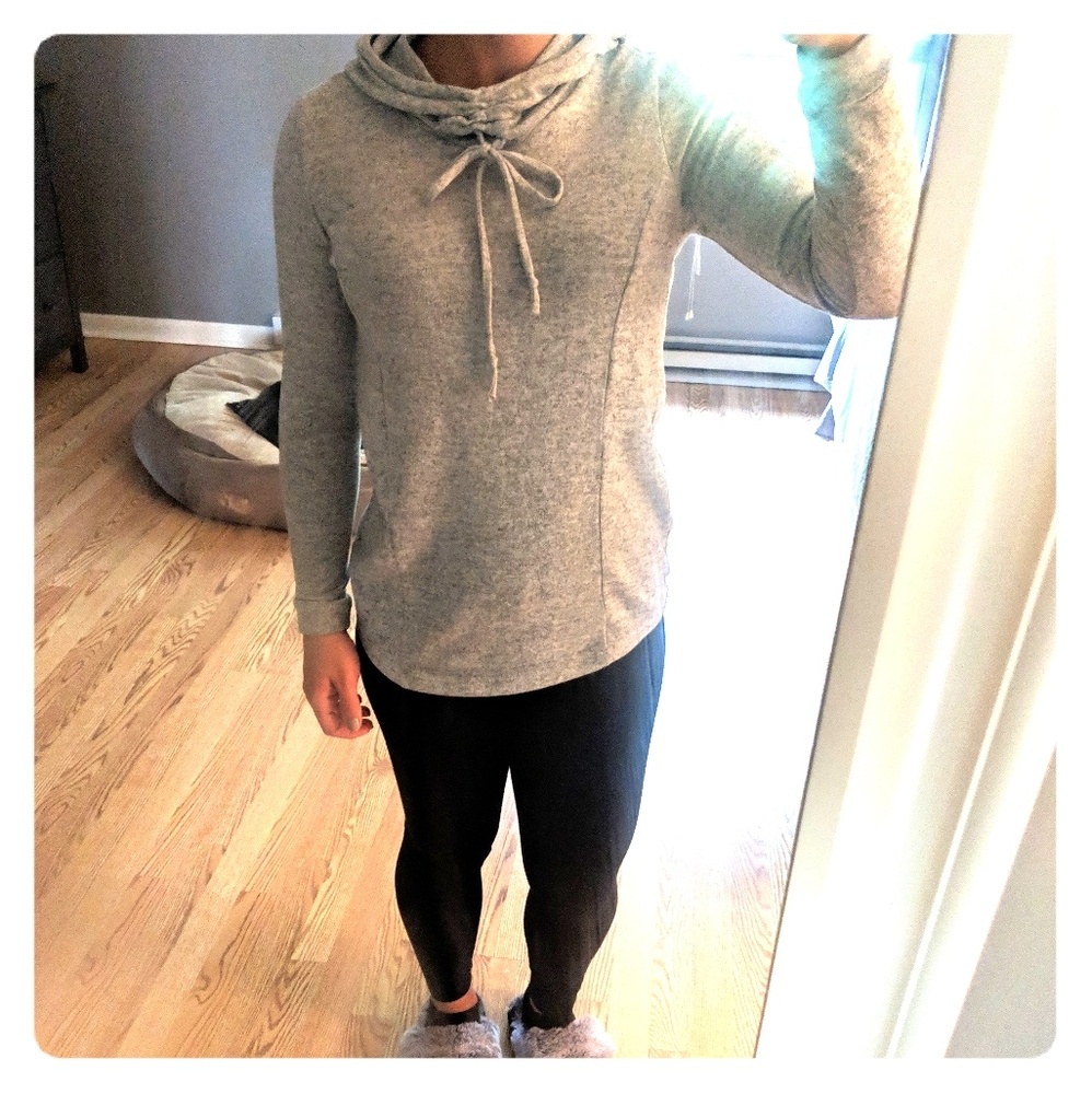 Long sleeve cowl neck sweater